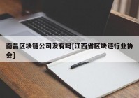 南昌区块链公司没有吗[江西省区块链行业协会]