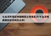 七台河开发区块链哪家公司有实力[七台河电商园创业空间怎么样]